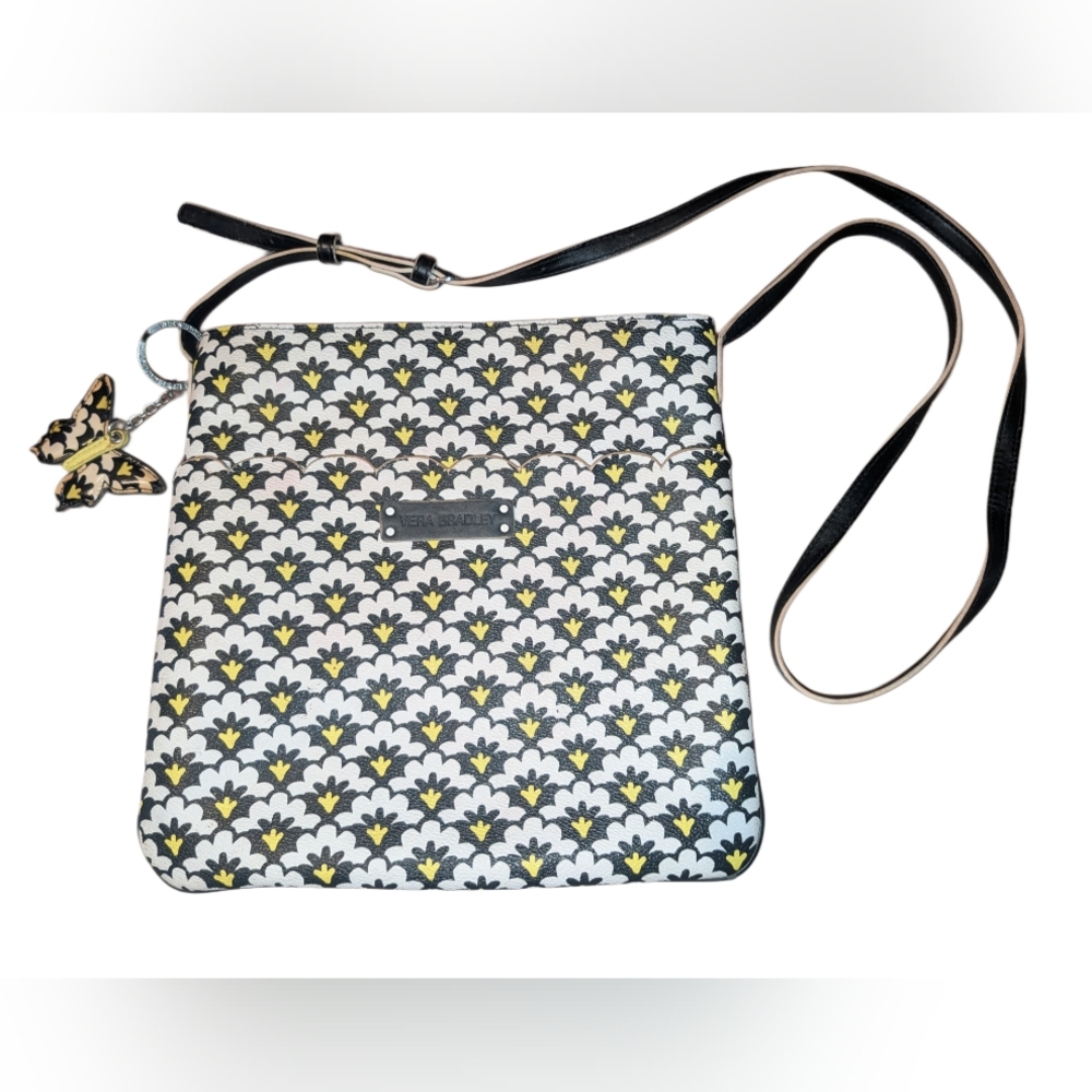 Vera Bradley Black and Yellow Crossbody Bag